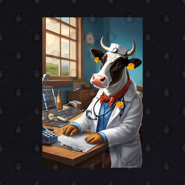 Doctor cow in her clinic by Spaceboyishere